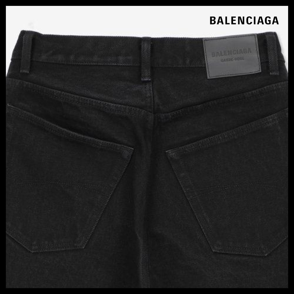 【BALENCIAGA】Relax Denim Pants Black