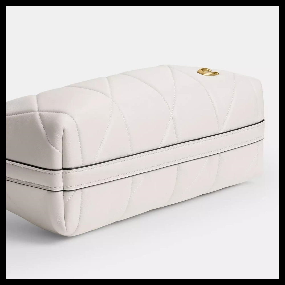 【Coach】Juliet Shoulder Bag 25 With Quilting Chalk