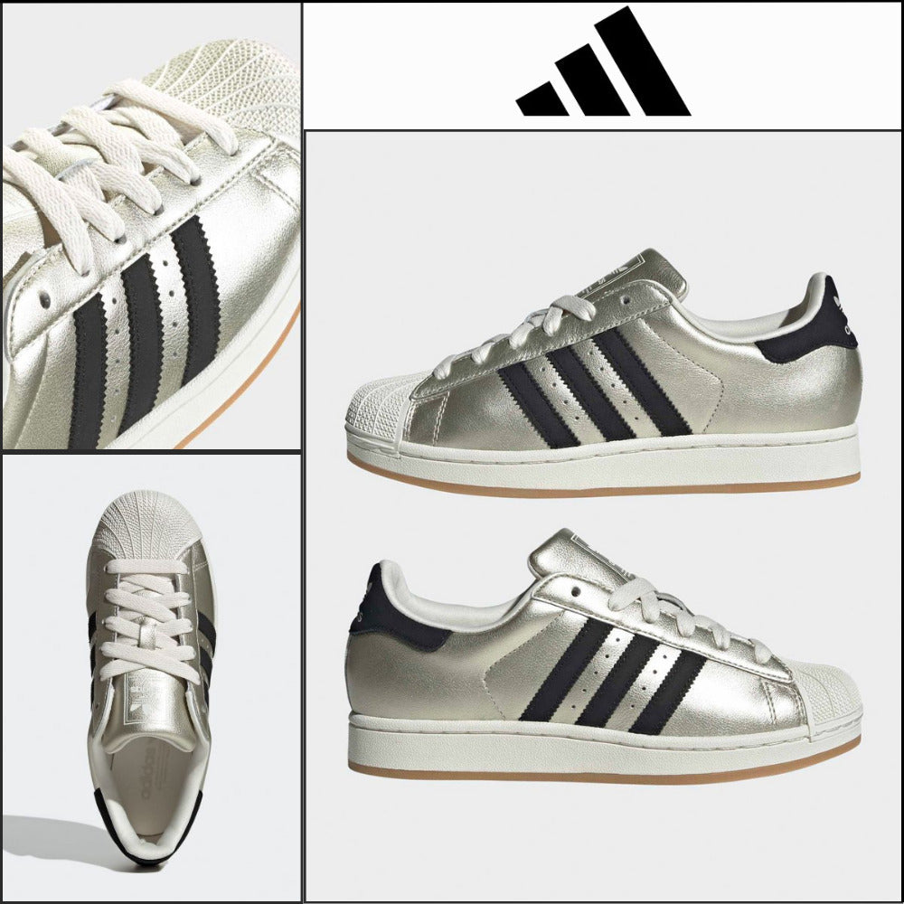 【ADIDAS】Superstar Alumina Black Sneakers Shell Toe