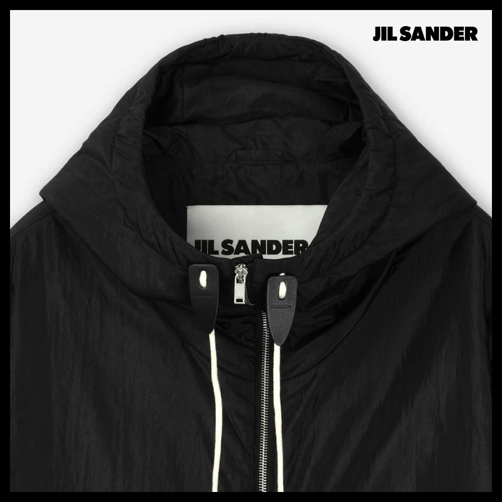 【Jil Sander】Hood Blouson Jacket Black