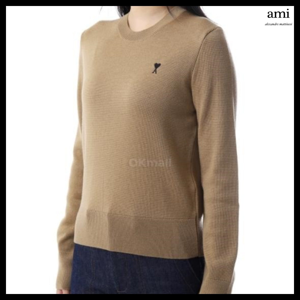 【AMI】Wool Ami de Coeur Crewneck Sweater
