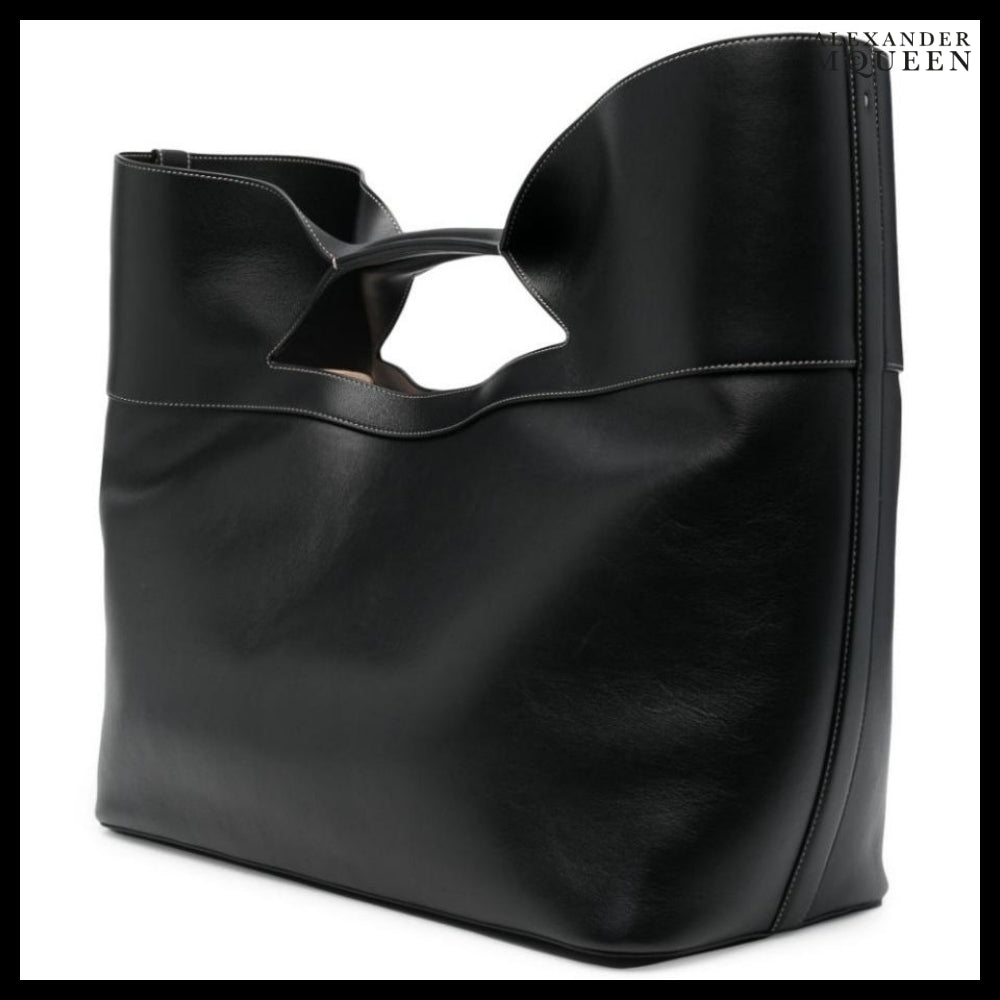 【Alexander Mcqueen】Bow Large Tote Bag Black