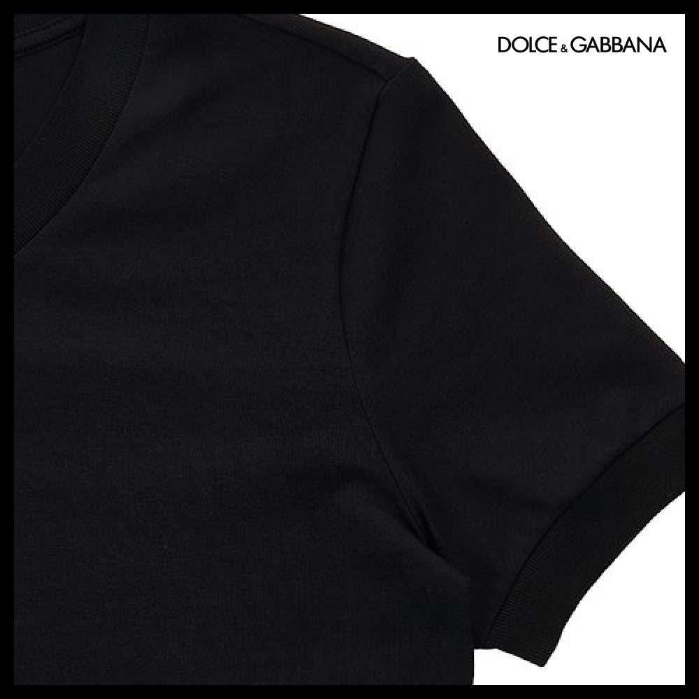 【Dolce & Gabbana】Logo Jersey T-Shirt Black