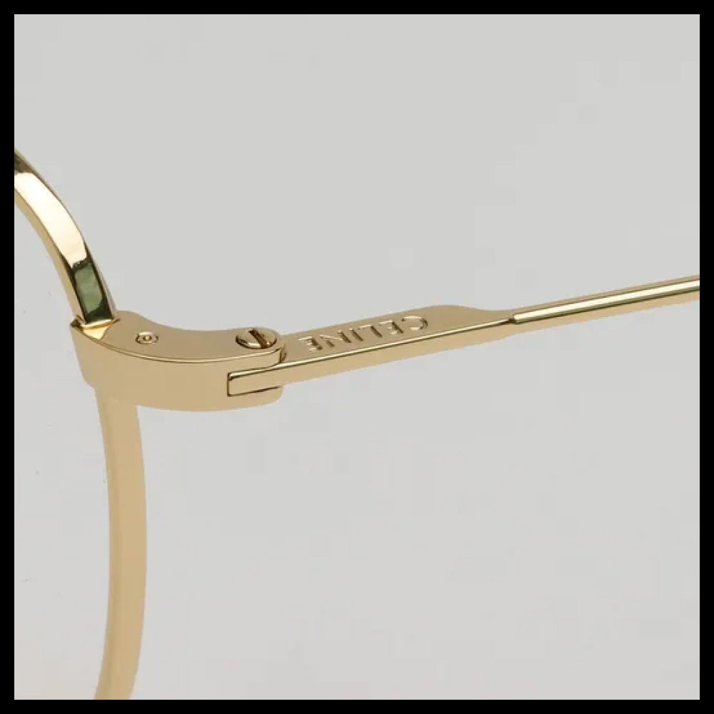 【CELINE】Lightweight Square Metal Frame Eyeglasses Daily