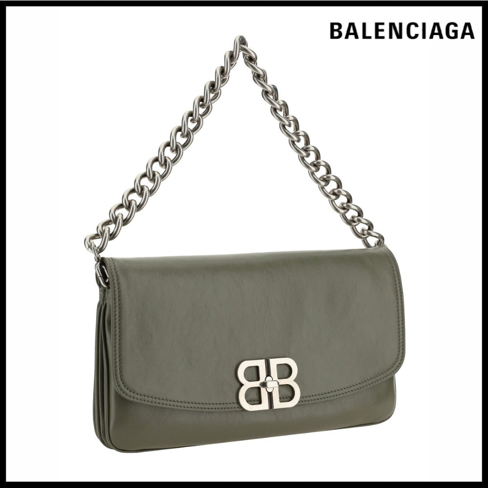 【BALENCIAGA】BB Soft Flap Bag M Army Green