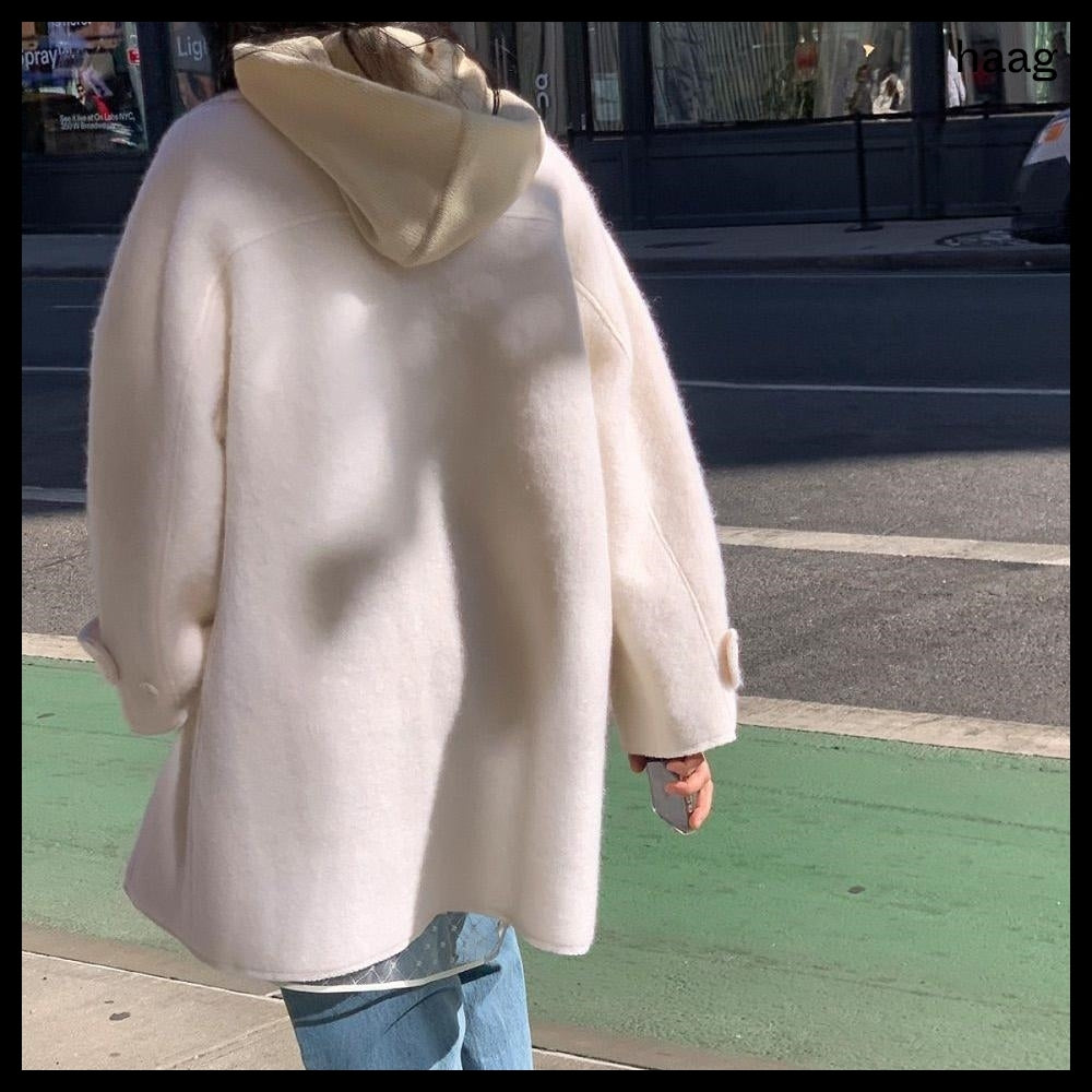 【HAAG】A Coat Cardigan Ivory