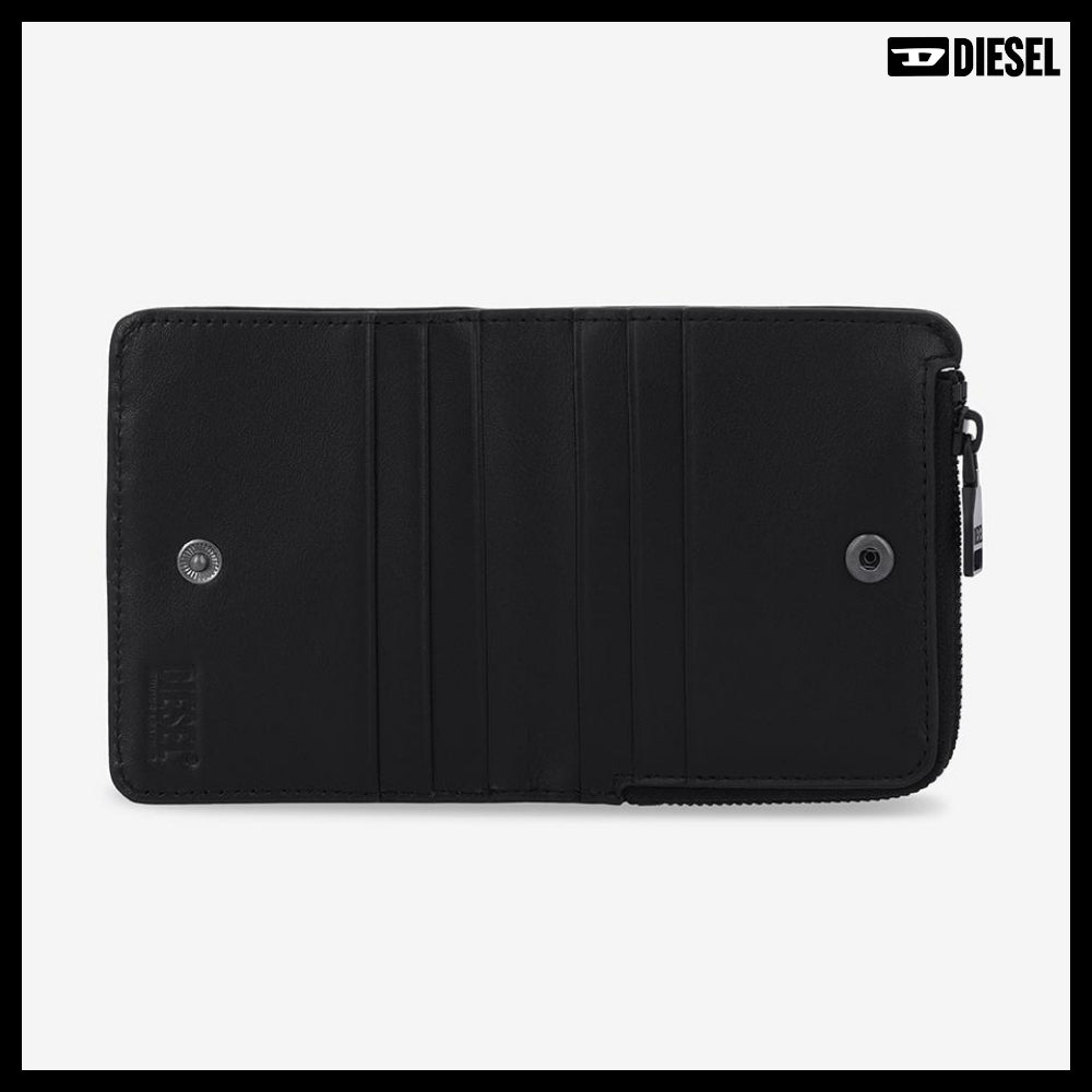 【DIESEL】Holi-D Bi-Fold Wallet - Black