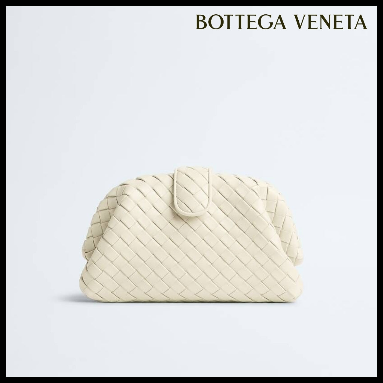 【韓国百貨店 BOTTEGA VENETA】Lauren 1981 Clutch Bag Sea Salt