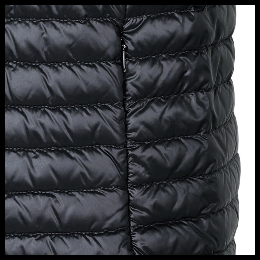 【MONCLER】 Women Tricot Knit Mix Down Jacket Black
