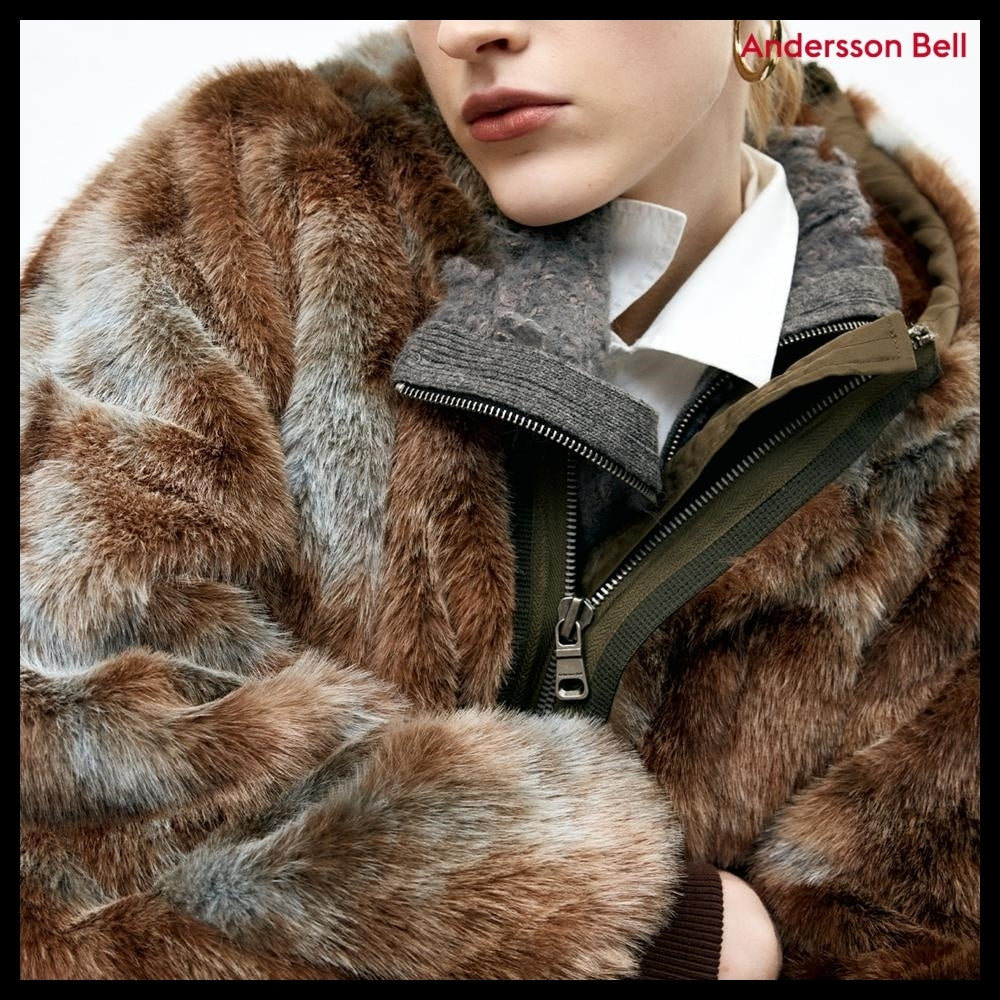 【ANDERSSON BELL】Vanessa Fur N2B Jacket Brown