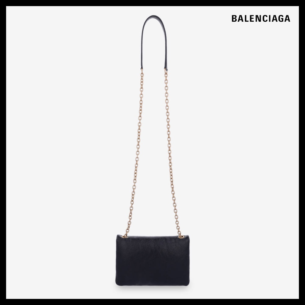 【BALENCIAGA】Monaco Nano Shoulder Bag Black