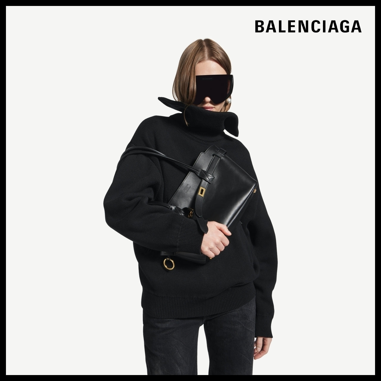 【BALENCIAGA】Bel Air Tote Bag Small Black