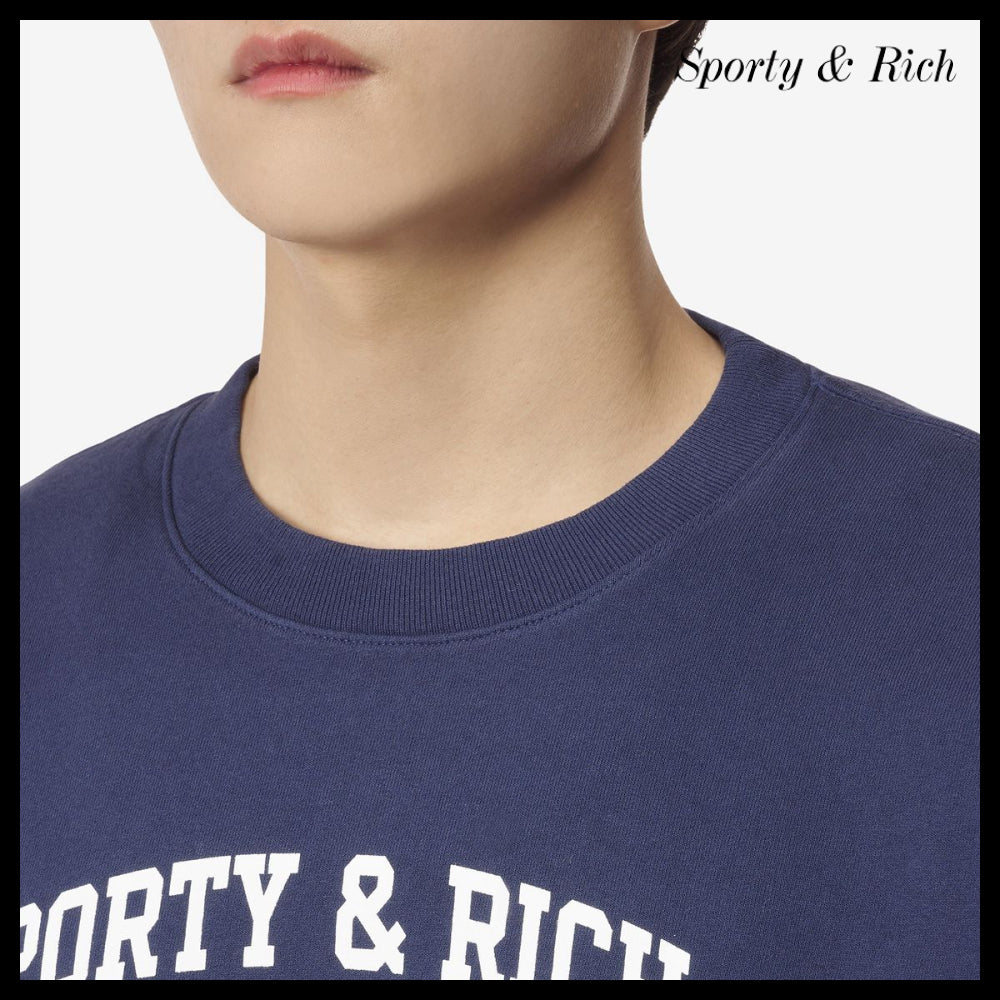 【Sporty & Rich】バーシティ クレスト クルーネックスウェット