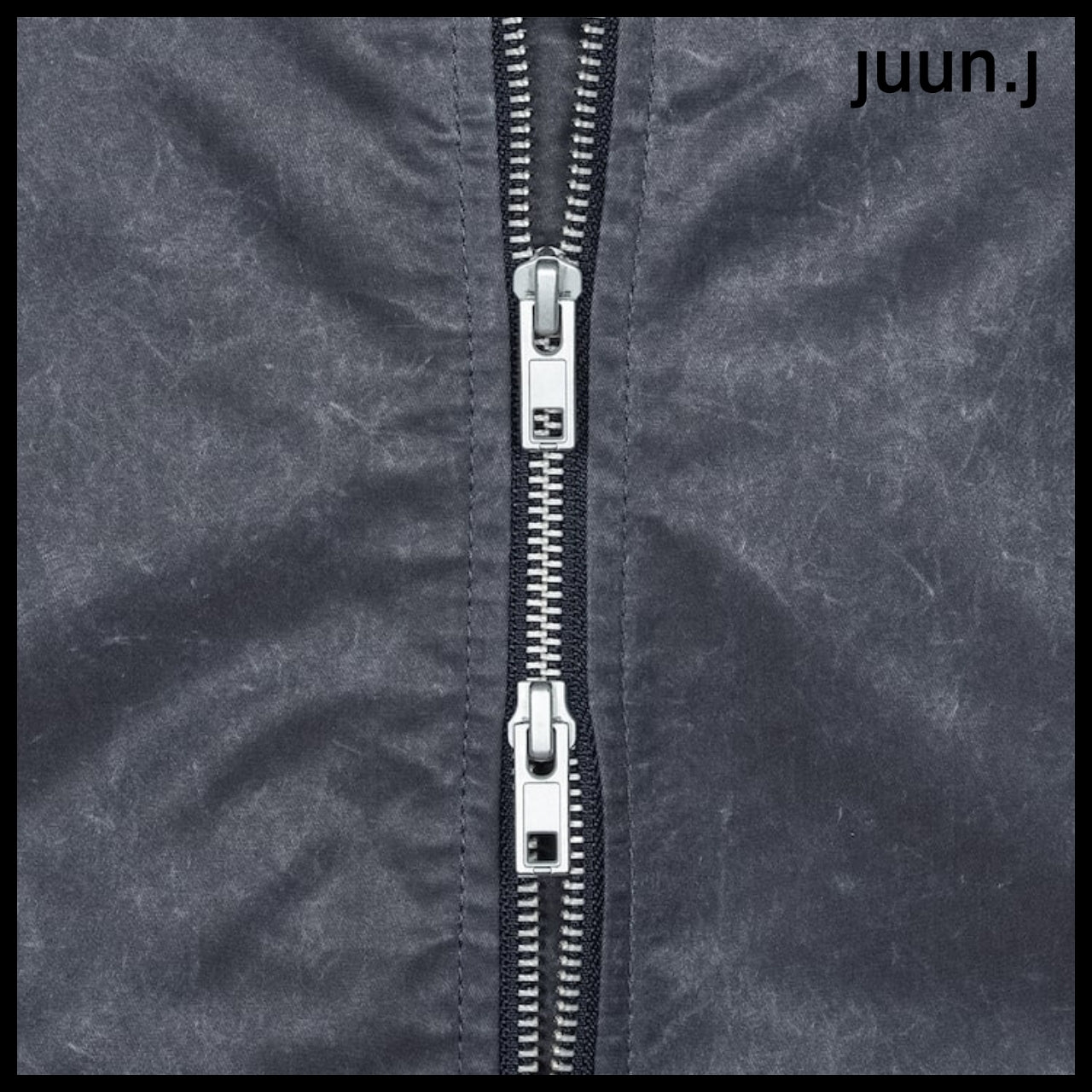 【JUUN.J】CORE Washed Nylon Light MA-1 Jumper Ash