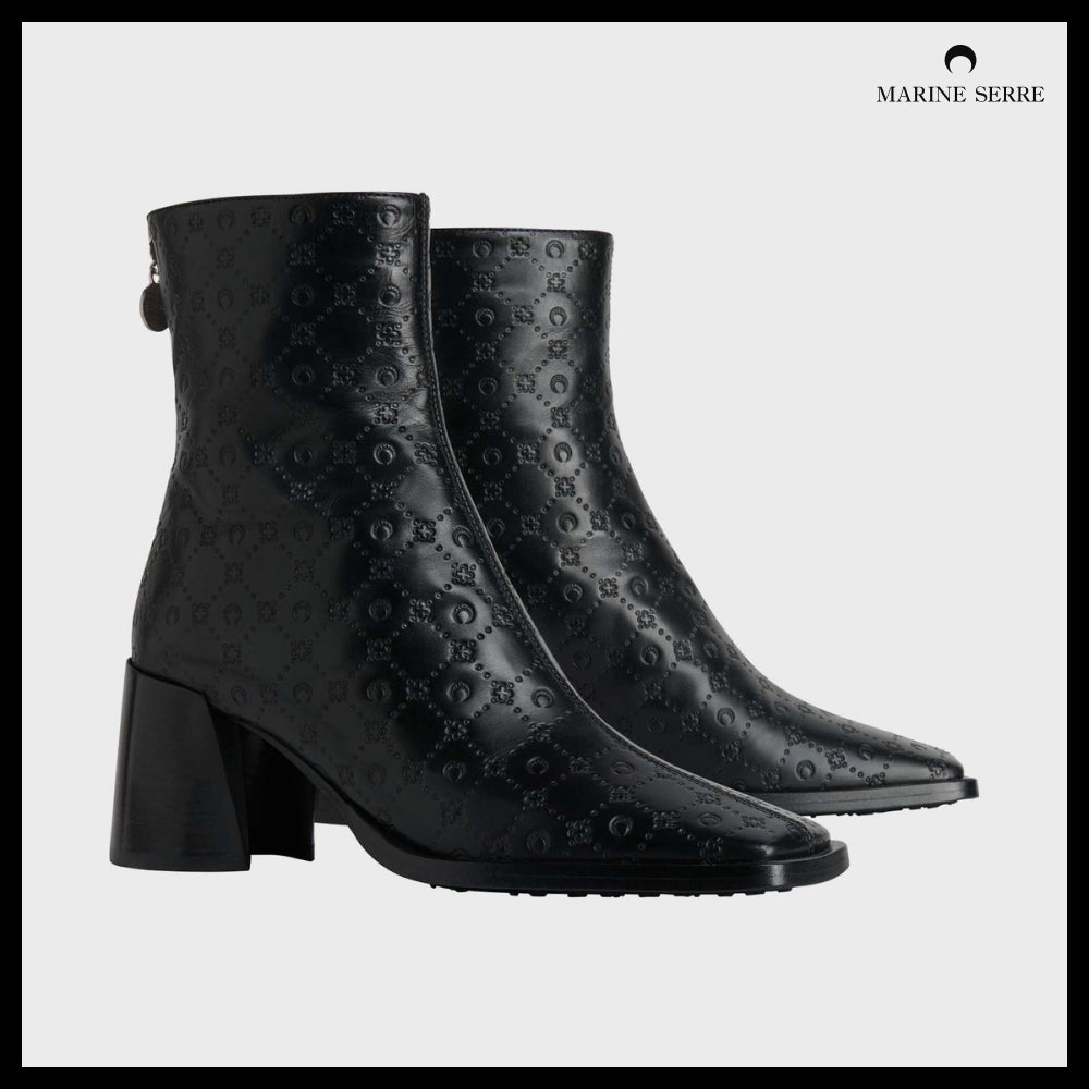 【MARINE SERRE】Moonogram Embossed Leather MS Block