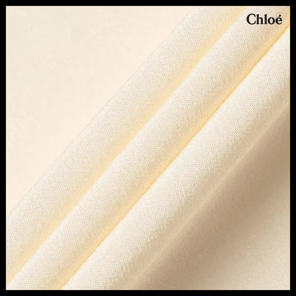 【Chloe】Round Neck Shirt White