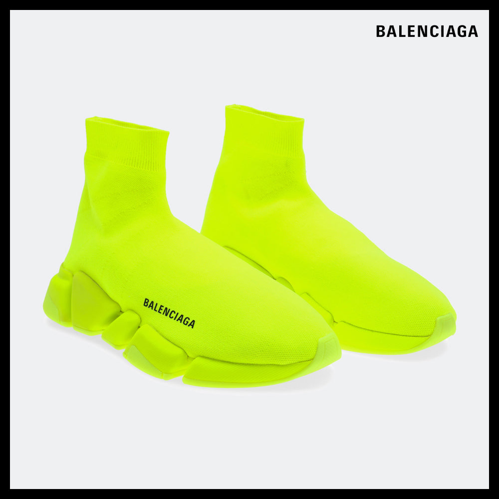【BALENCIAGA】Speed 2.0 Recycled Knit Sneaker Neon Green