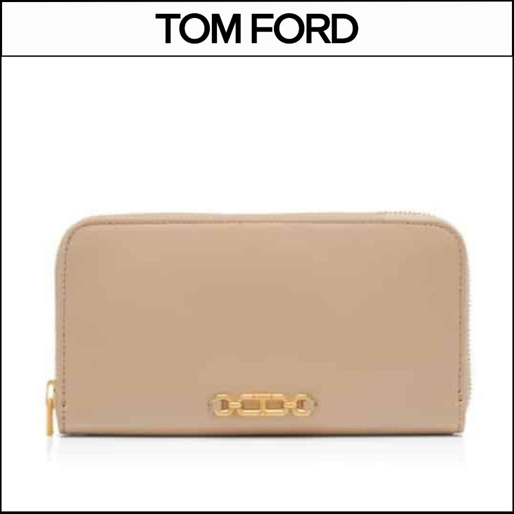 【TOM FORD】PALMELLATO-EFFECT ZIP-AROUND LONG WALLET 1J013