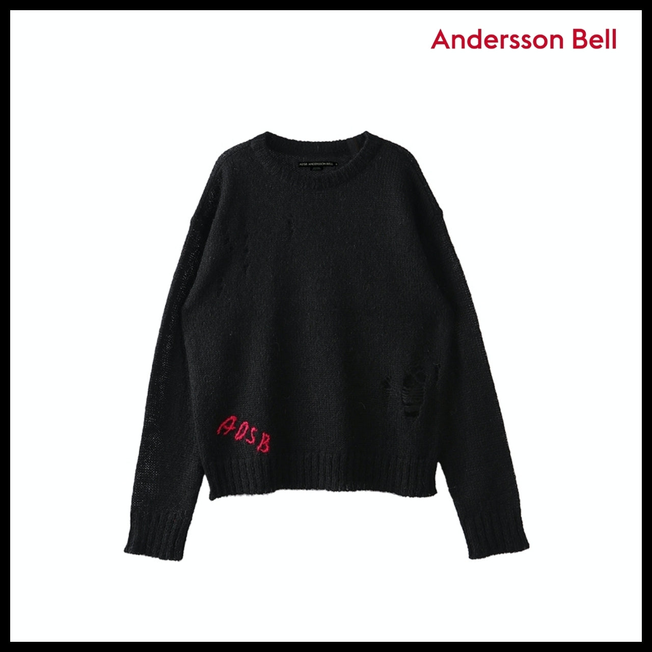 【ANDERSSON BELL】ADSB Kid Mohair Crew-Neck Sweater 3Colors