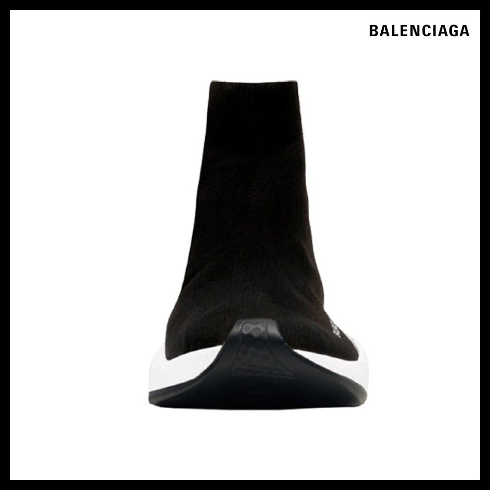 【BALENCIAGA】White Black Speed Recycled Knit Sneaker