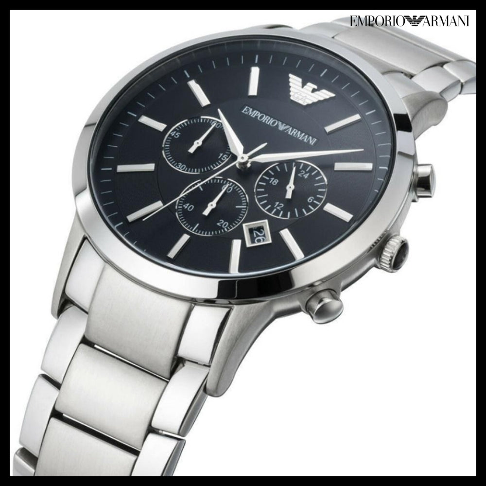 【EMPORIO ARMANI】Renato Chronograph Men's Wristwatch
