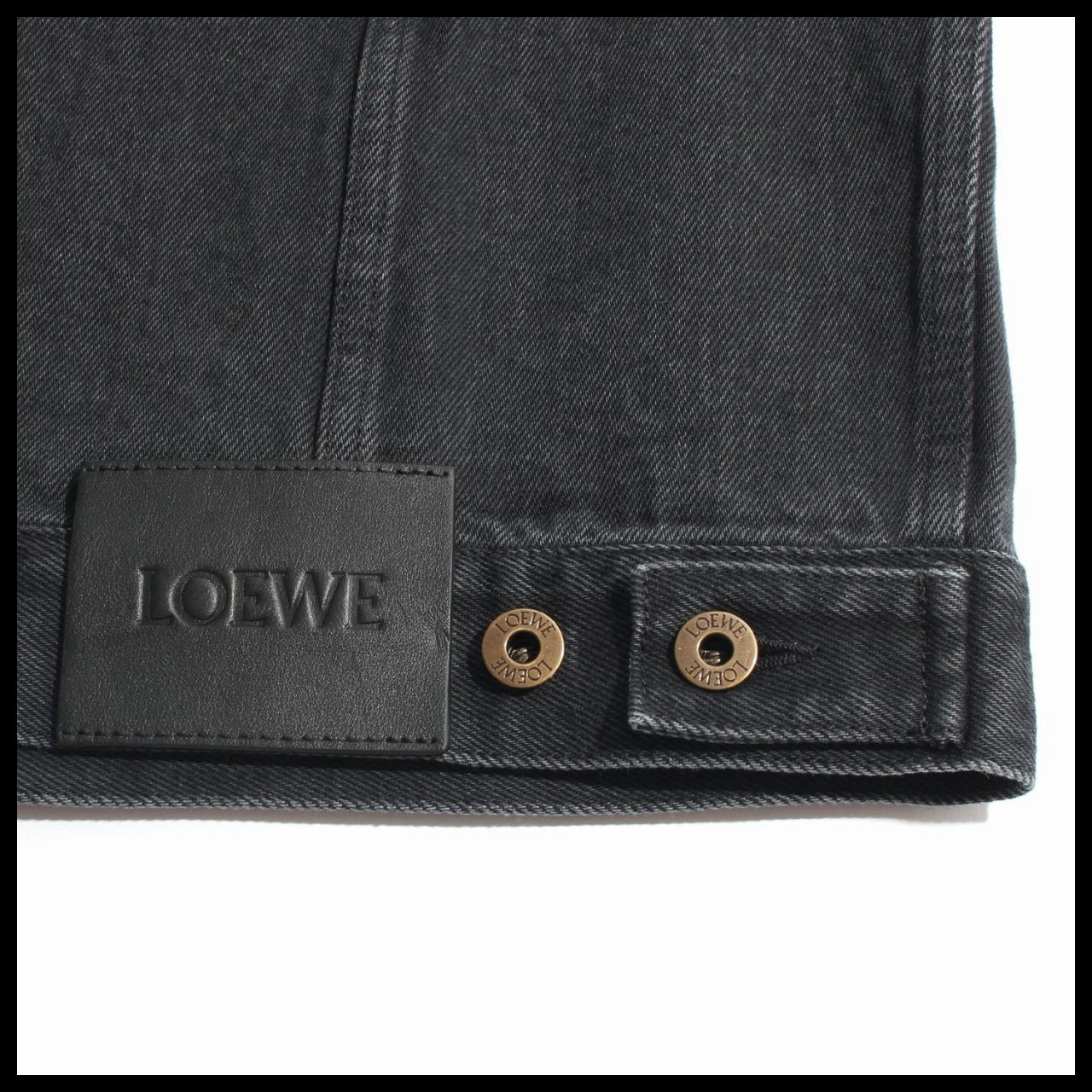 【LOEWE】Black Trucker Jacket casual outerwear