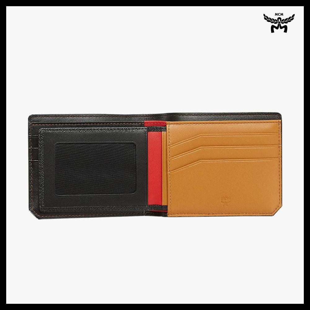 【MCM】New brick embossed leather card case wallet