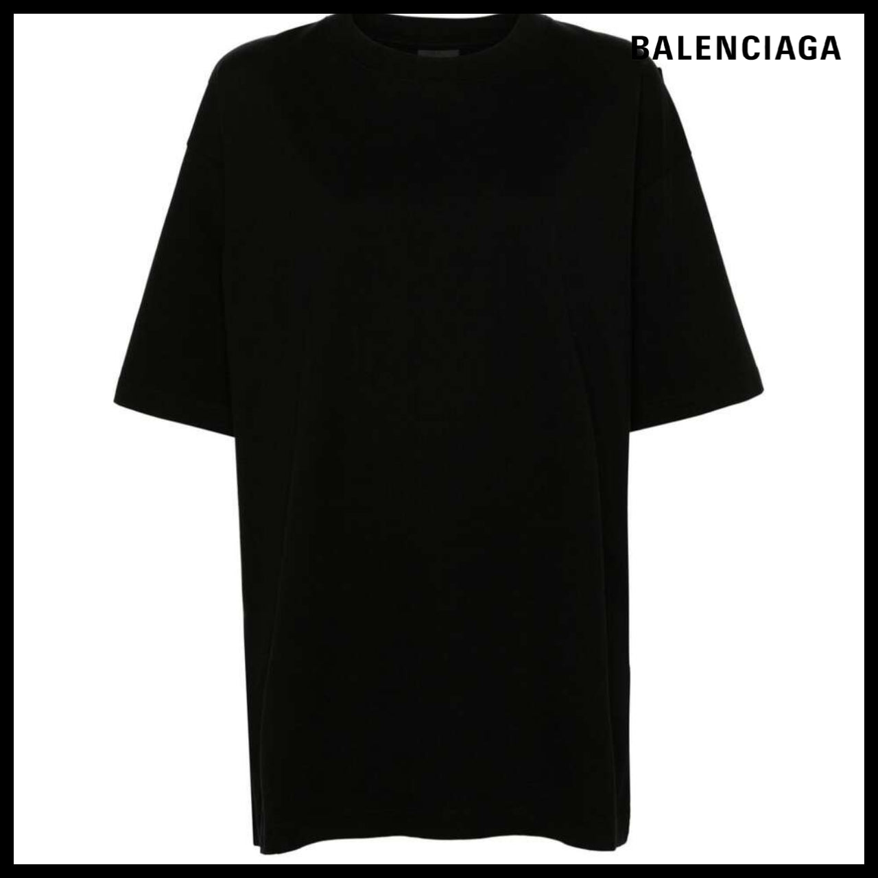 【BALENCIAGA】Handwritten T-Shirt Large Fit Black