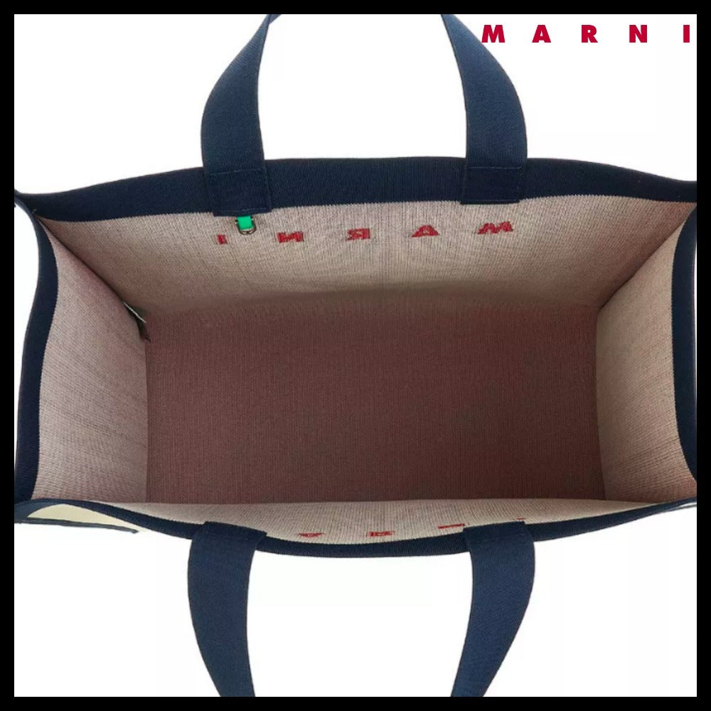 【MARNI】Jacquard Shopping Tote Bag
