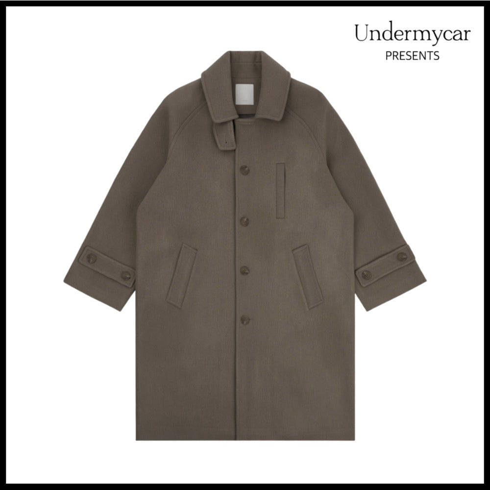 【Undermycar】Majanne Multi Button Oversized Wool Coat Kelp