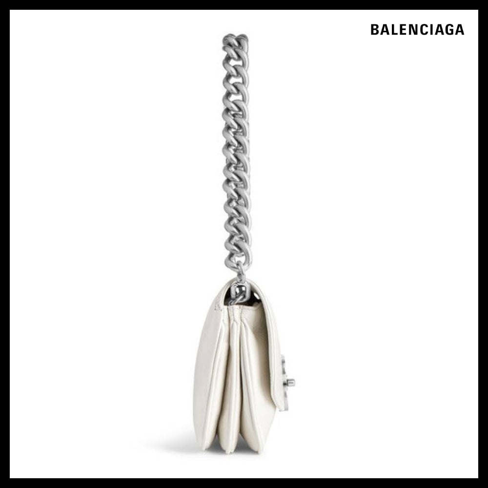 【BALENCIAGA】BB Soft Small Flap Bag Optic White