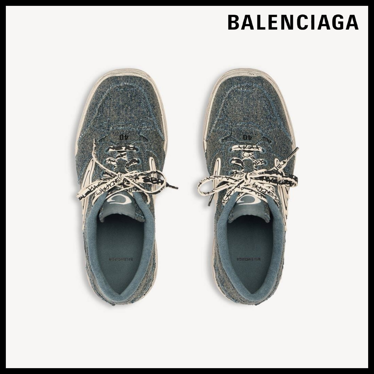【BALENCIAGA】Hamptons Denim Sneakers