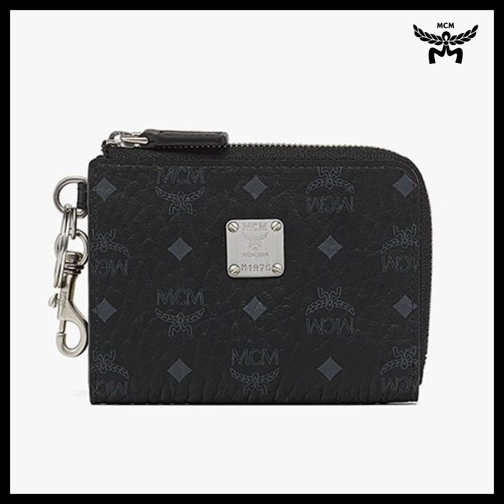 【MCM】Visetos card pouch Black