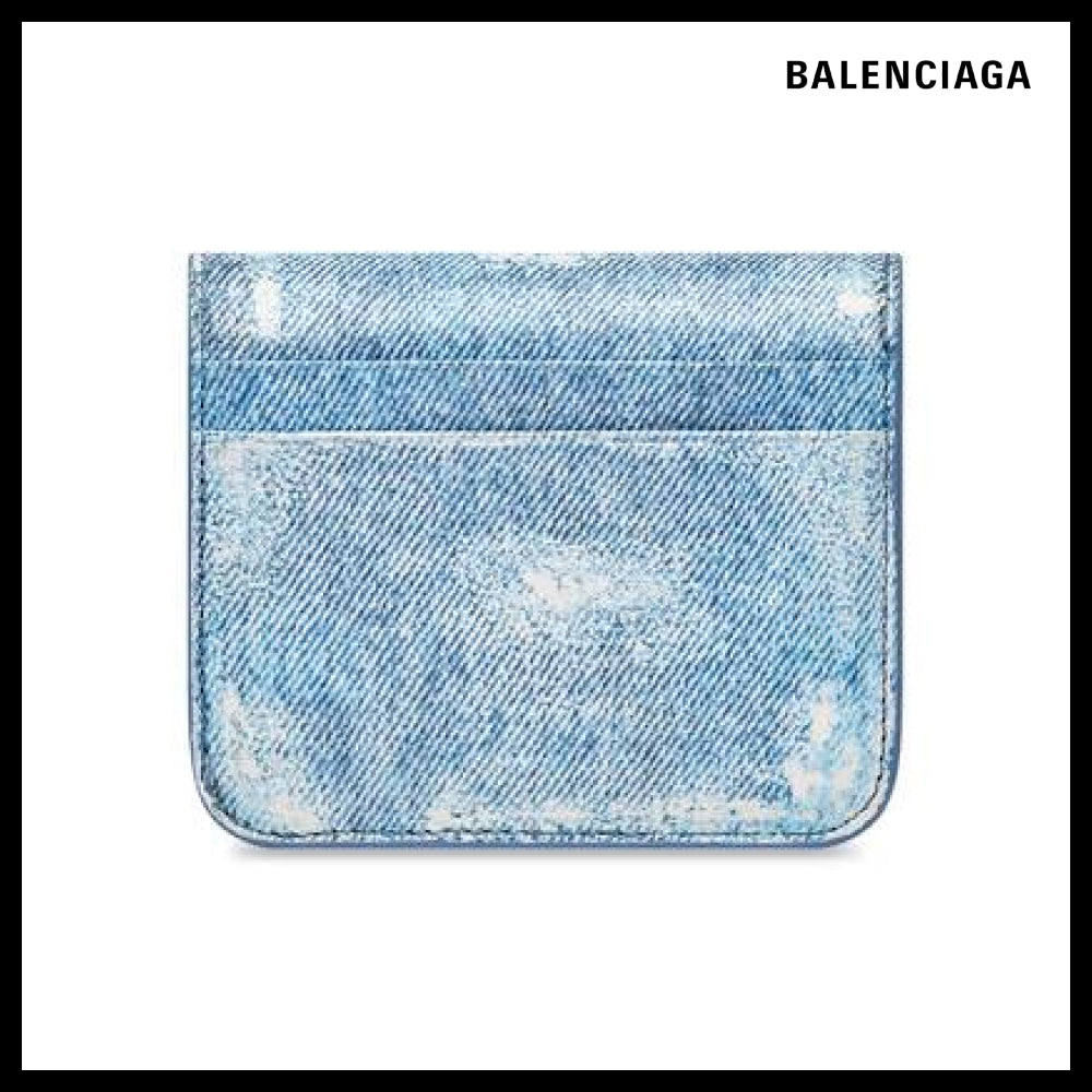 【BALENCIAGA】CASH FLAP COIN AND CARD HOLDER NAPPA LAMBSKIN