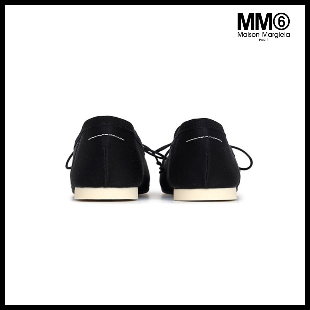 【MM6 Maison Margiela】25SS Black Anatomic Numbers Ballerina
