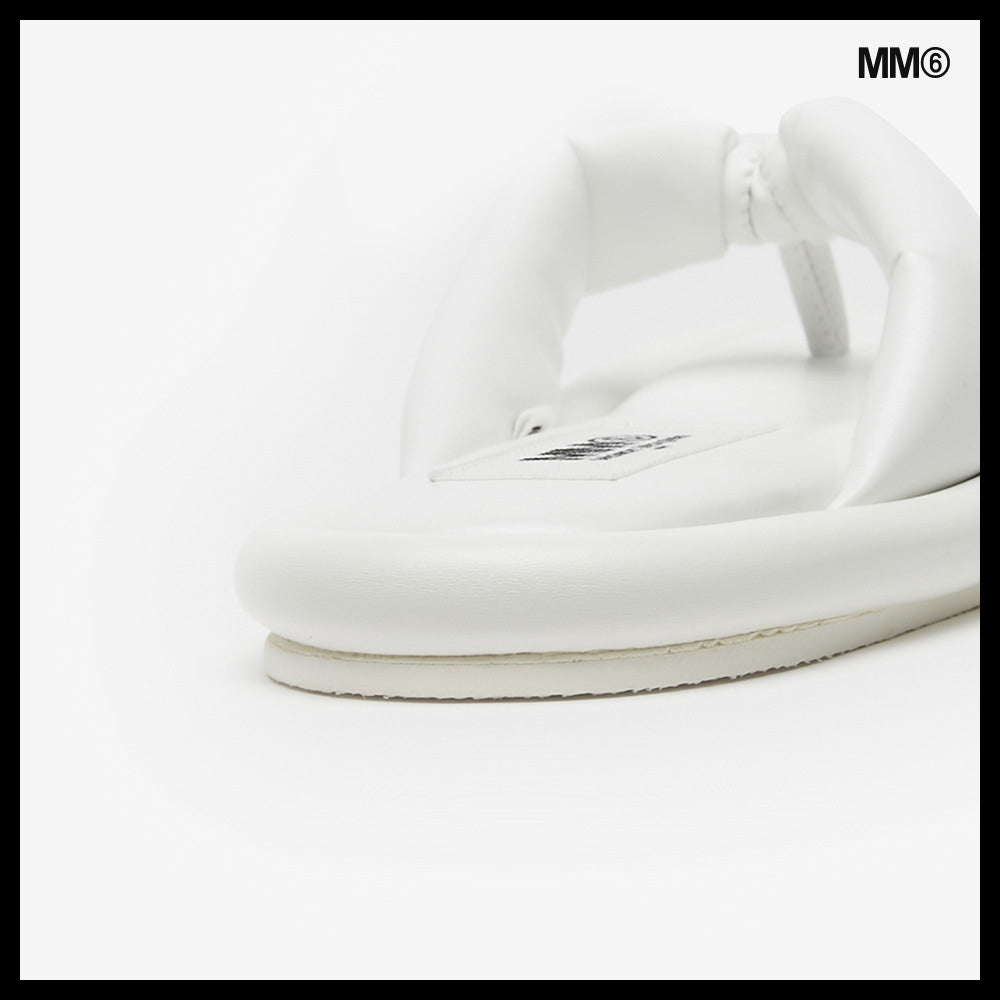 【MM6 Maison Margiela】Women's Padded White Sandals