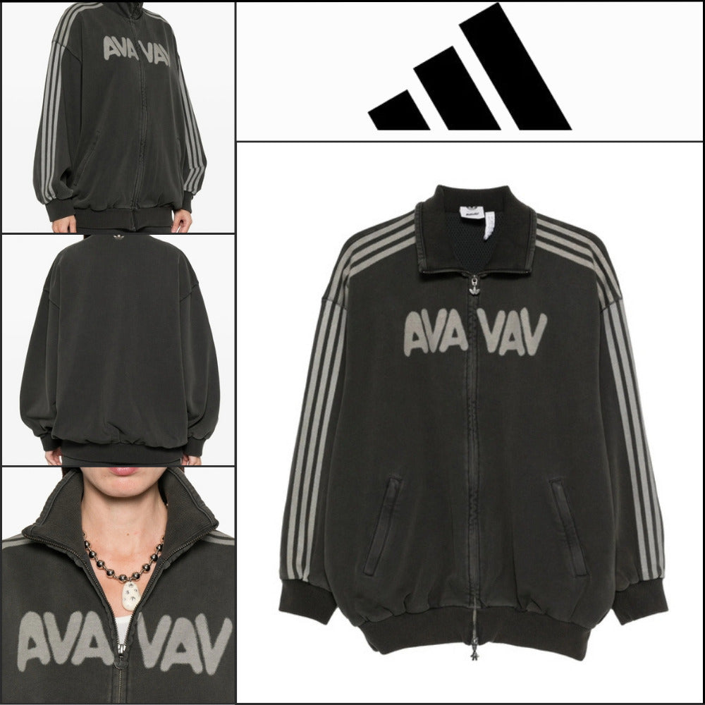 【adidas】Gray Jacket sporty outerwear
