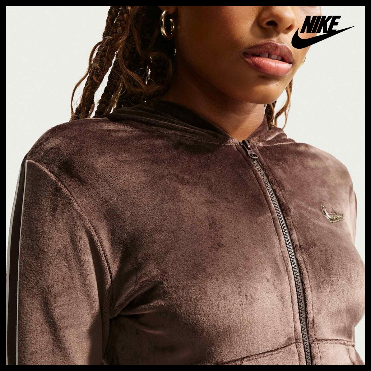 【NIKE】Sportswear Full-Zip Long Sleeve Hooded Top W Baroque