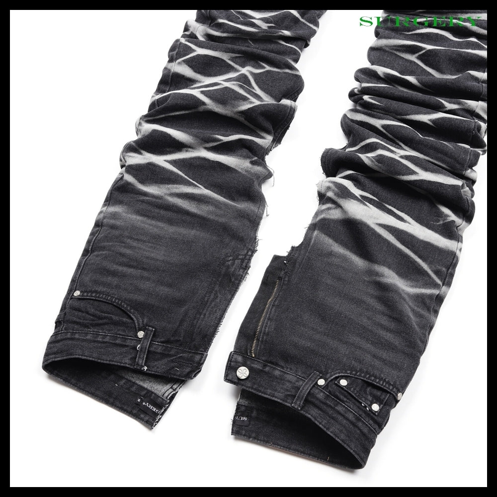 【SURGERY】Yoonseul Long Length Double Jeans Black