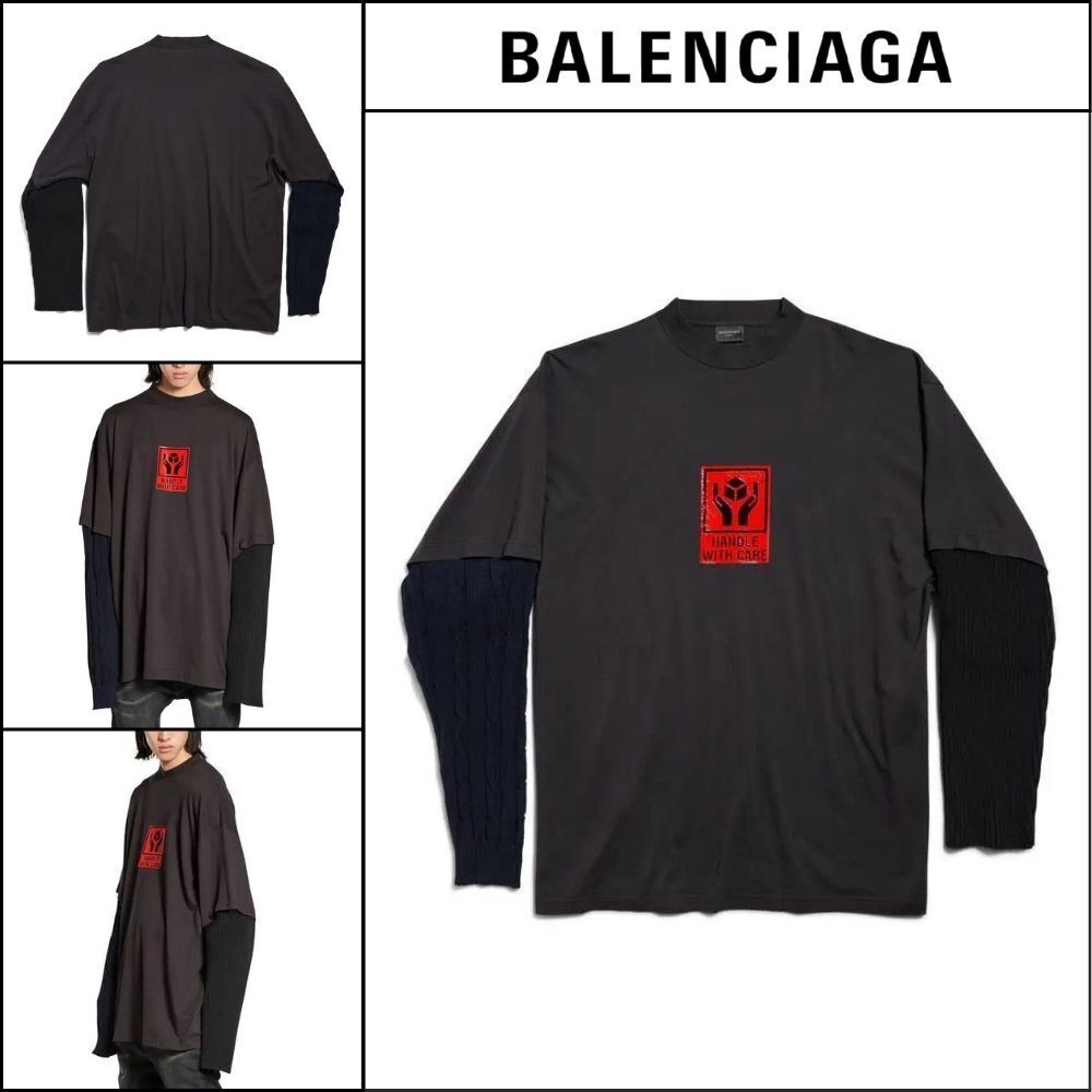 ★Balenciaga アウトレット セール ★With Care Patched Sleeve