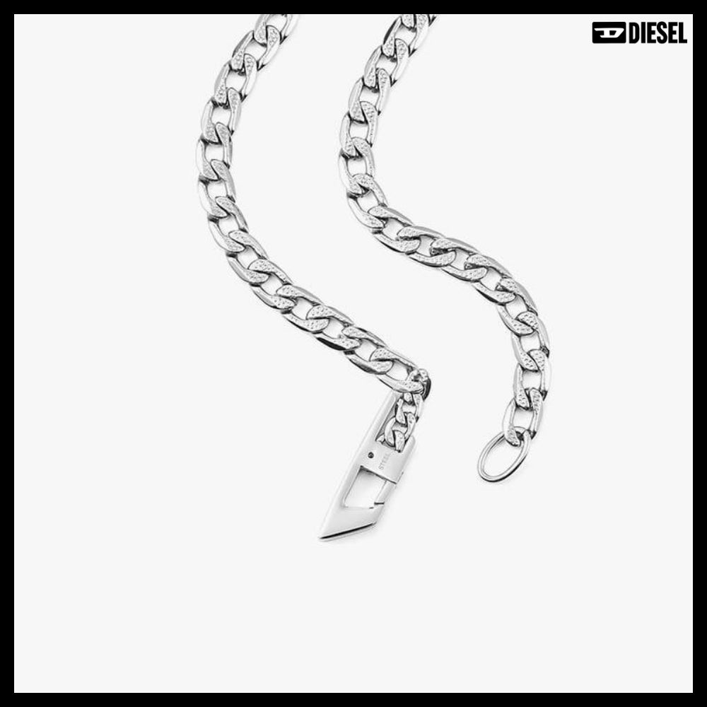 【DIESEL】D Logo Chain Necklace