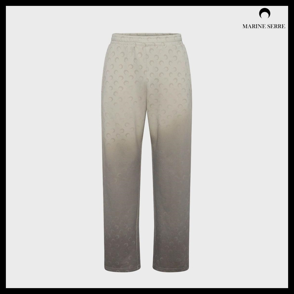 【MARINE SERRE】MOON FADED FLEECE SWEATPANTS 3 Colors