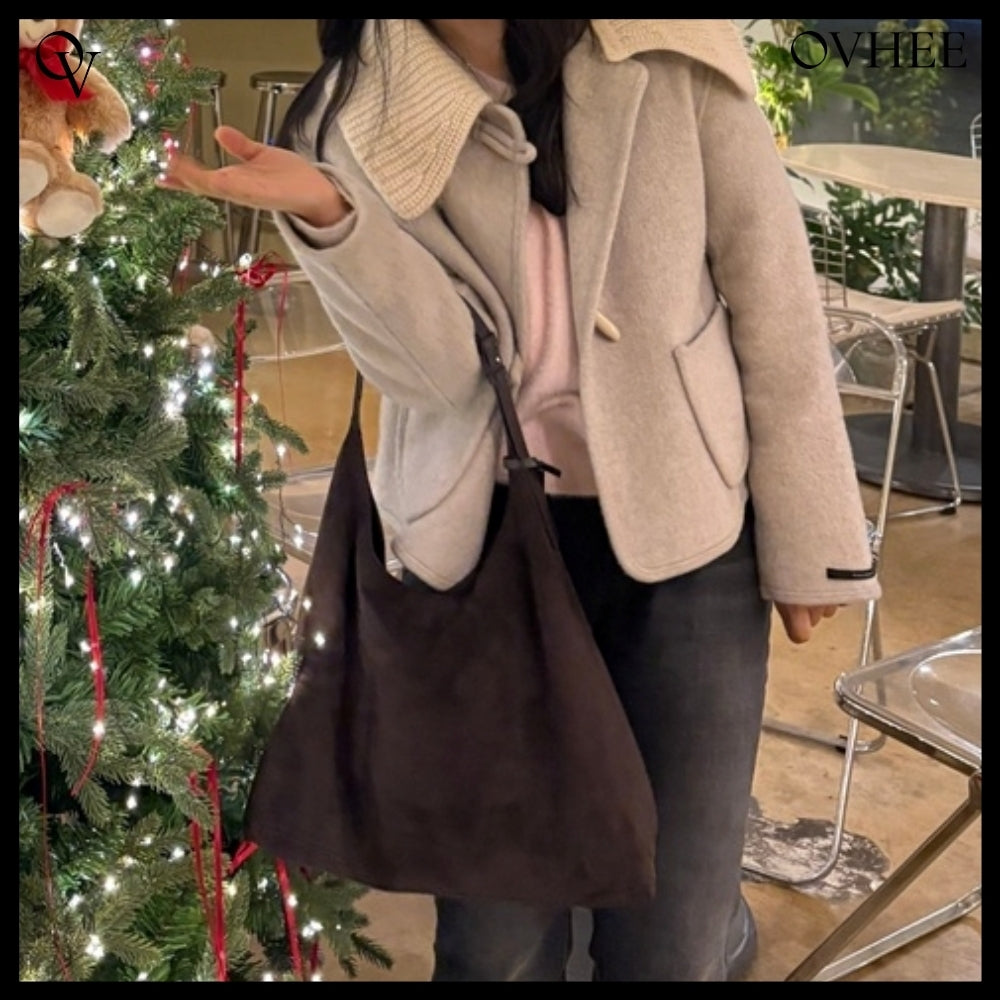【OVHEE】 FLUME SUEDE HOBO BAG スエードホボバッグです