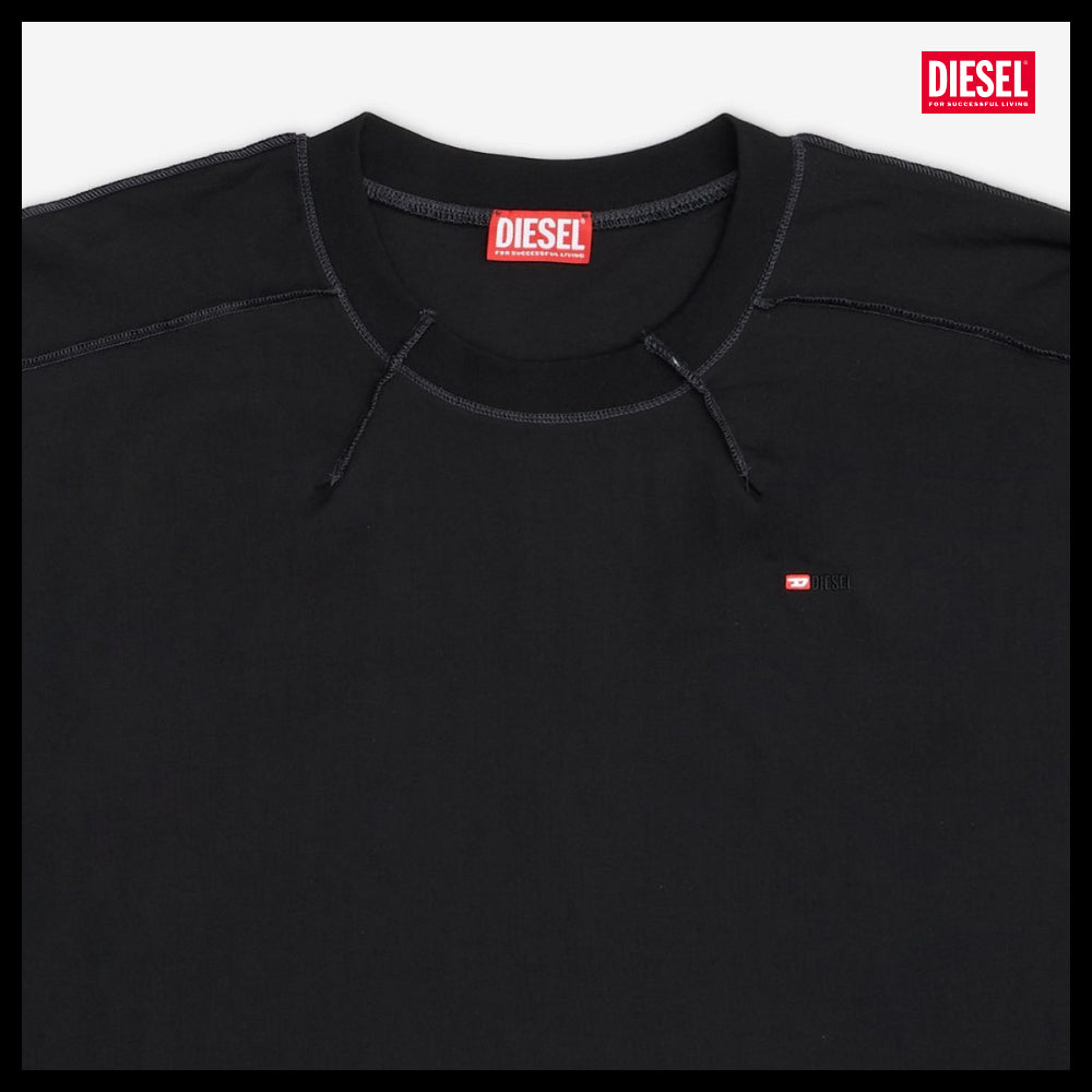 【DIESEL】T-Kraouer Boxed T1 Long Sleeve T-Shirt Black