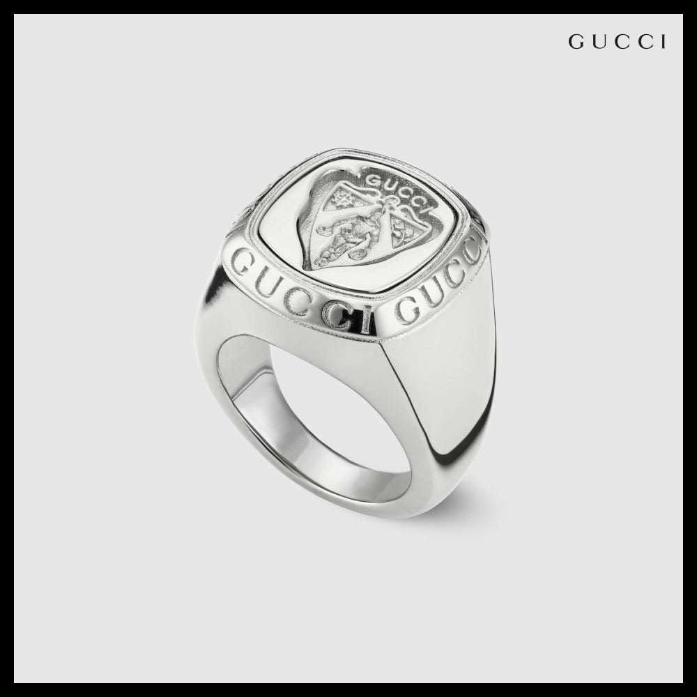 【GUCCI】Crest Signet Ring 0926