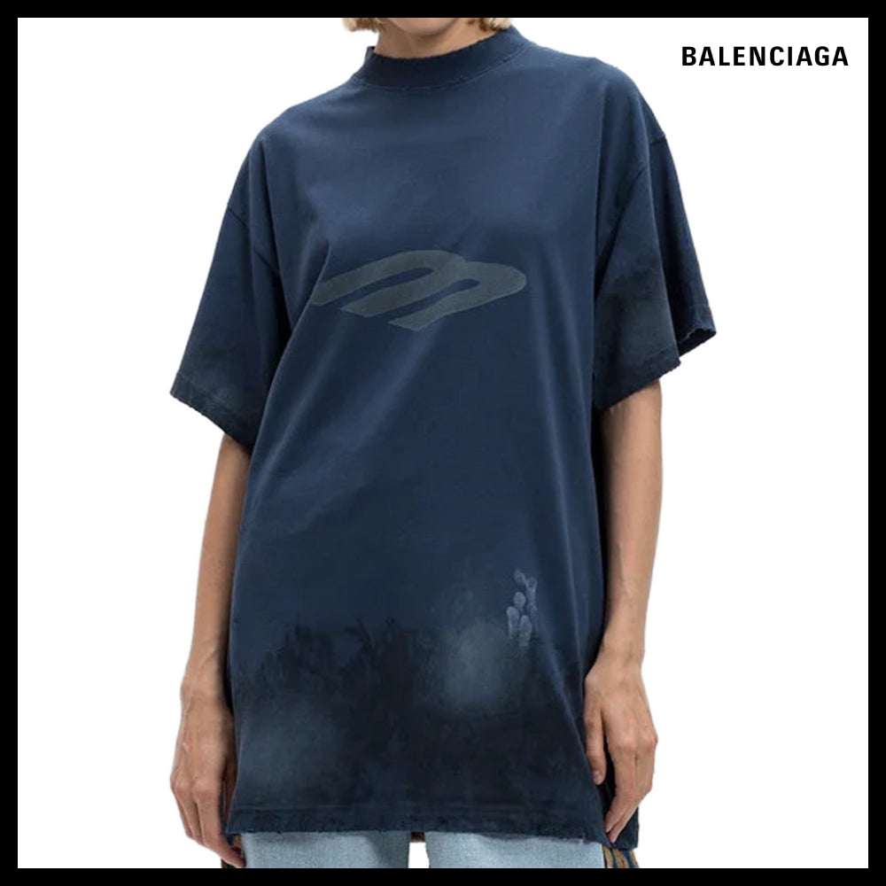 ★BALENCIAGAアウトレット セール ★3B Stencil Oversized Tee