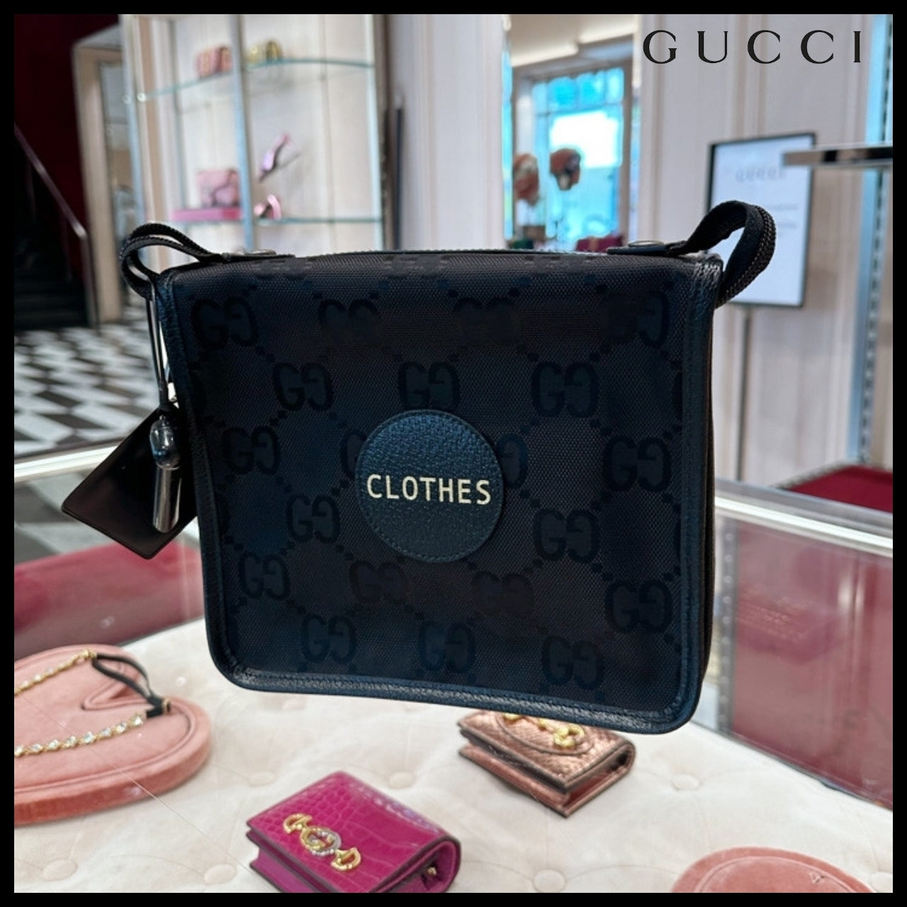 【GUCCI 】GG Off The Grid Nylon Small Travel Bag
