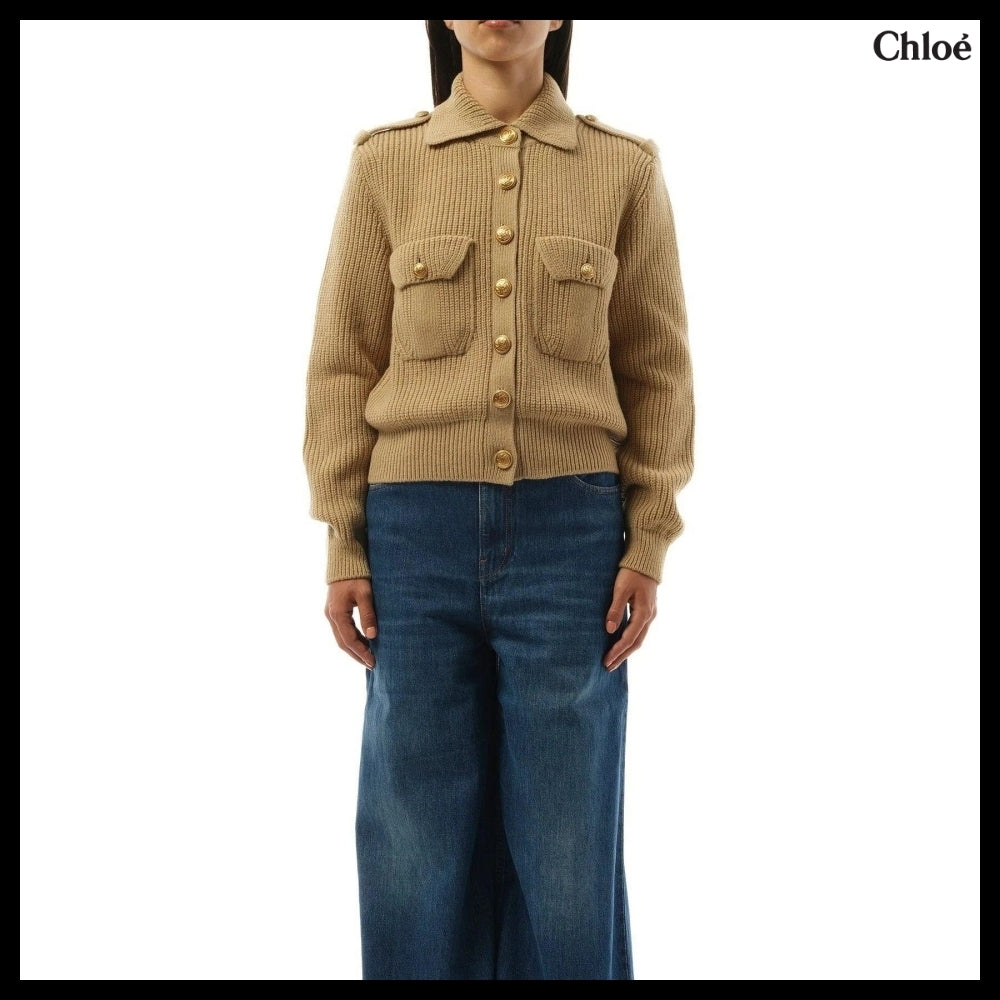 【Chloe】Smoky Cardigan in Beige