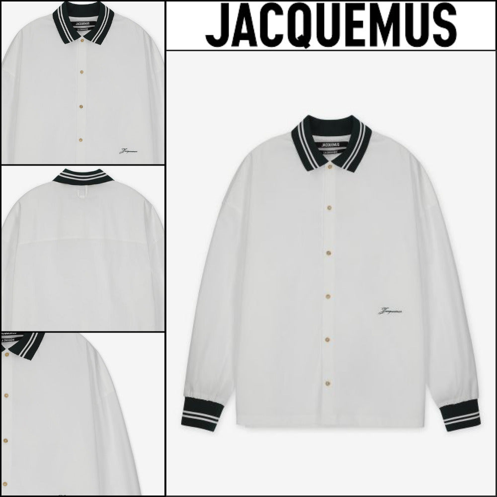 ◆JACQUEMUS◆ シャツ Shirt White 半袖 ロゴ