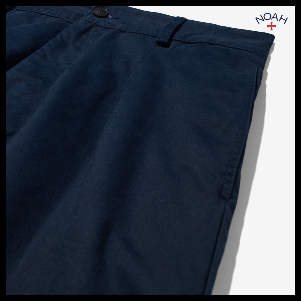 【Noah】Single pleat baggy shorts navy